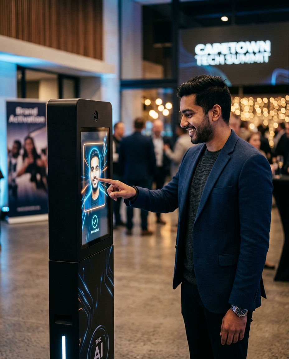 AI Photo Booth at a South African event